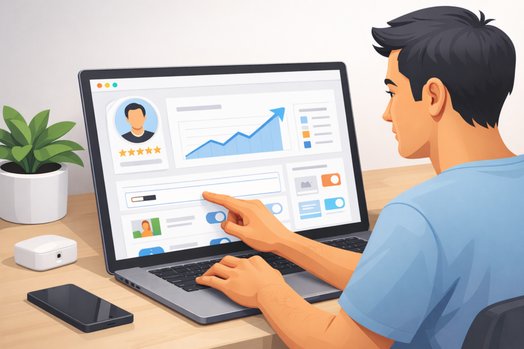 Optimized Upwork profile headline example for freelancers