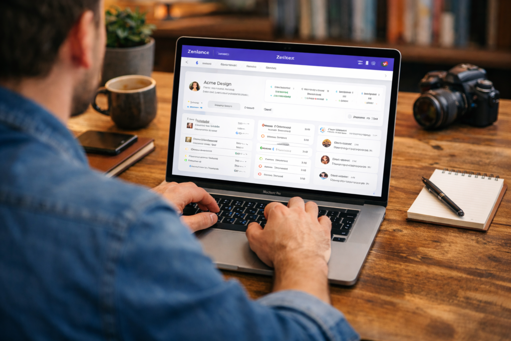 Client management features in a free AI CRM for freelancers