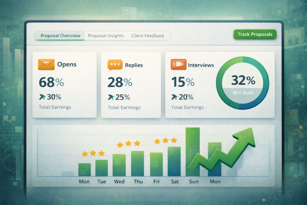 Upwork algorithm explained through proposal performance and client engagement metrics